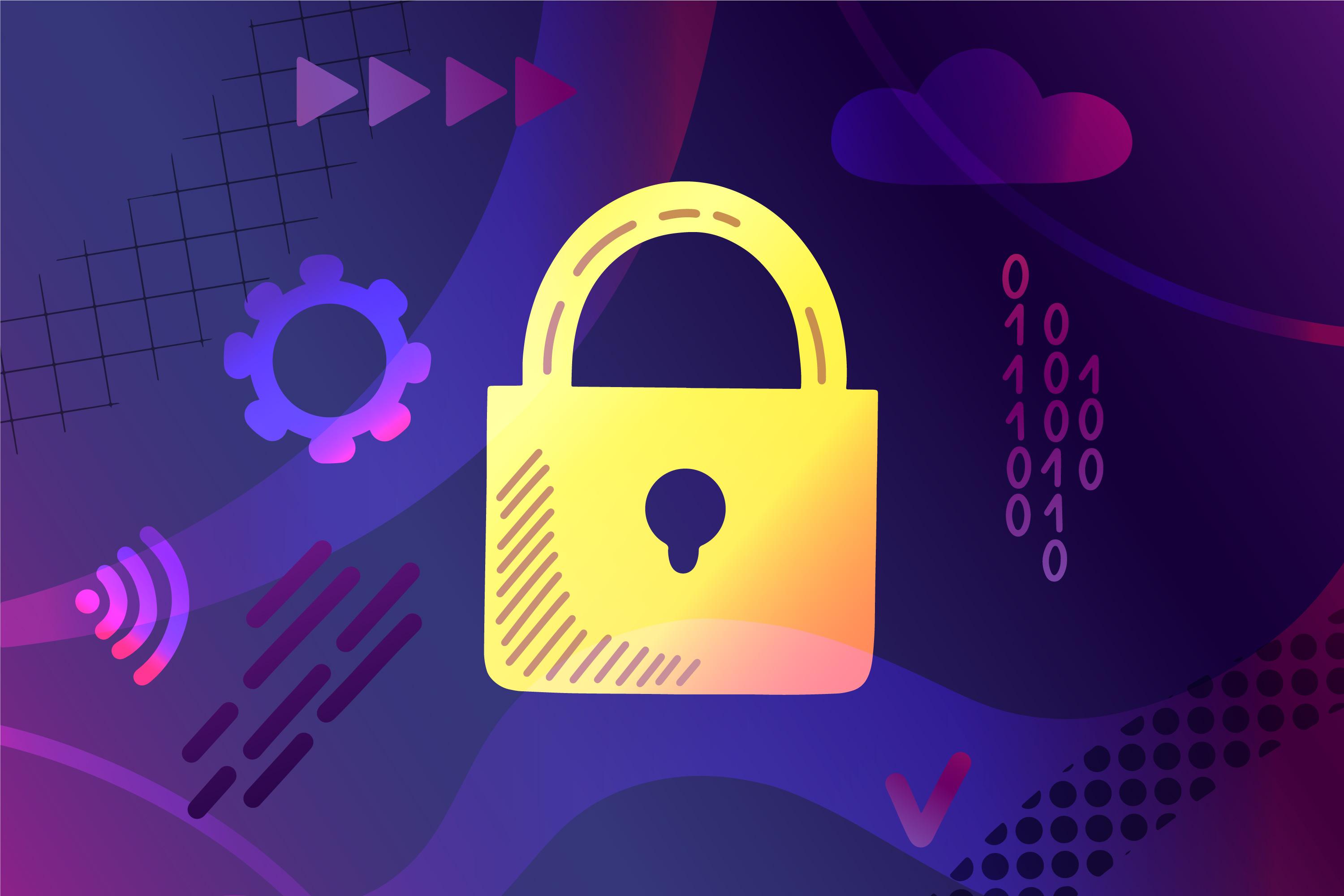 Secure payment gateway illustration
